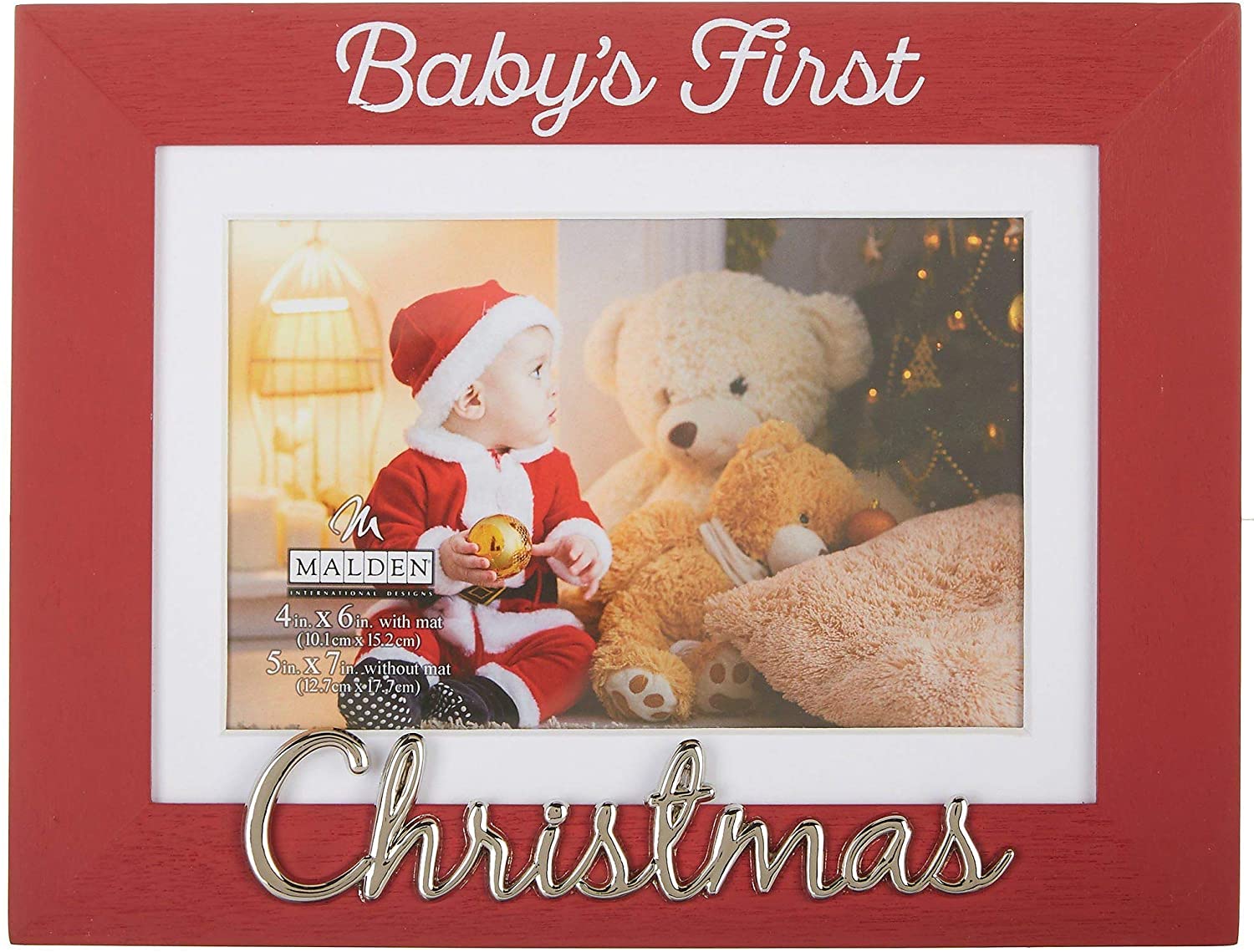 2022 First Christmas Picture Frame Malden 4x6 Baby's First Christmas Photo Frame eBay