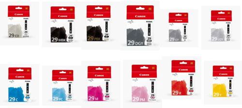 Canon PGI-29 LUCIA Series Monochrome Ink Tanks Five Monochrome Pack